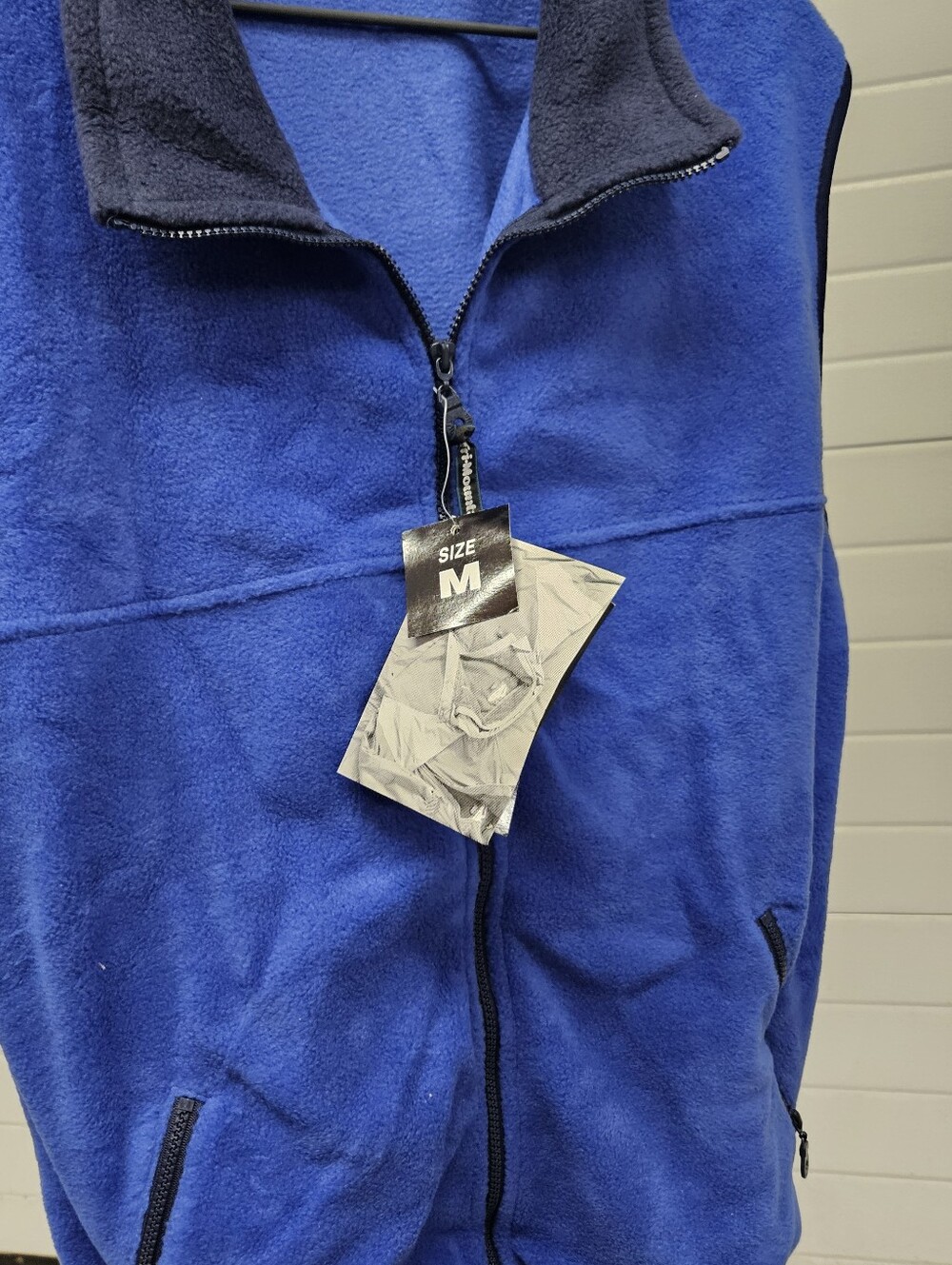 Tin-Mountain Men’s Royal Blue Fleece Vest - M